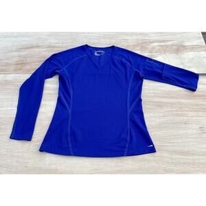 Salomon ACTIVE lite Dri Fit V Neck Long Sleeve Athletic Men's Royal‎ Blue M